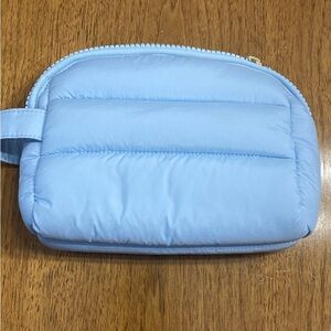 Mark & Graham Quilted Blue Pouch